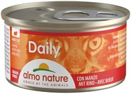 Almo Nature Daily Menu hovězí 85 g - Konzervy pro kočky