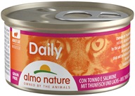 Almo Nature Daily Menu tuňák a losos 85 g - Výprodej