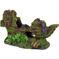 Dekorace umělá- vrak 18x7x10cm Flamingo - Výprodej