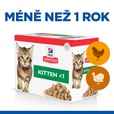 Hill's Science Plan Feline  Kitten kaps. Chicken + Turkey 12 × 85 g - Konzervy pro kočky