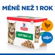 Hill's Science Plan Feline Kitten kaps. Chicken + Ocean Fish 12 × 85 g - Konzervy pro kočky