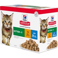 Hill's Science Plan Feline Kitten kaps. Chicken + Ocean Fish 12 × 85 g