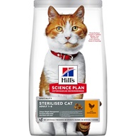 Hill's Science Plan Feline Young Adult Sterilised Chicken 1,5 kg - Granule pro kočky, krmivo pro kočky