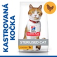 Hill's Science Plan Feline Adult Sterilised Chicken 3 kg - Granule pro kočky, krmivo pro kočky