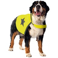 Reflexní vesta pro psa 64cm látková žlutá Duvo+ - Reflexní vesty