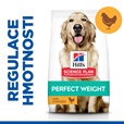 Hill's Science Plan Canine Adult Perfect Weight Large Breed Chicken 12 kg - Granule pro psy