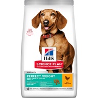 Hill's Science Plan Canine Adult Perfect Weight Small & Mini Chicken 1,5 kg - Granule pro psy