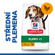 Hill's Science Plan Canine Puppy Medium Chicken 2,5 kg - Granule pro psy