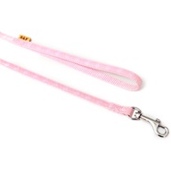 B&F vodítko nylon TLAPKY 1 × 120 cm růžové - Vodítka