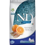 N&D OCEAN Dog Herring Adult Mini 2,5 kg - Granule pro psy