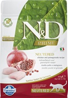 N&D PRIME Neutered Chicken & Pomegranate 300 g - Granule pro kočky, krmivo pro kočky