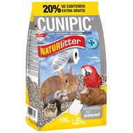 Cunipic Naturlitter podestýlka papírová 10 + 2 l - Podestýlky, hnízdní materiál