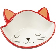 Duvo+ miska keramická Kitty červená 200 ml