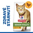 Hill's Science Plan Feline Adult 7+  Senior Vitality Chicken 1,5 kg - Granule pro kočky, krmivo pro kočky