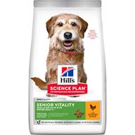 Hill's Science Plan Canine Mature Adult 7+ Senior Vitality S & M Chicken 1,5 kg - Granule pro psy