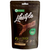 Nature's Protection Cat Snack Lifestyle měkké kachní proužky 75 g