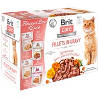 Brit Care Cat kaps. Flavour box Fillet in Gravy 12x85 g - Kapsičky pro kočky
