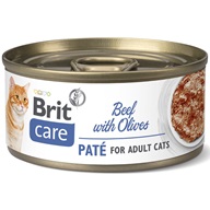 Brit Care Cat Beef Paté with Olives 70 g - Konzervy pro kočky