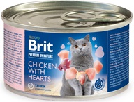 Brit Premium by Nature Chicken with Hearts 200 g  - Konzervy pro kočky