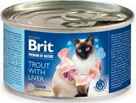 Brit Premium by Nature Trout with Liver 200 g - Konzervy pro kočky