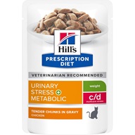 Hill's Prescription Diet Feline c/d kaps. Urinary Stress + Metabolic 12 × 85 g - Konzervy pro kočky