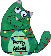 KONG Holiday Purrty Animal postavička s catnipem