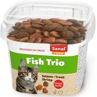 Sanal cat snack Ryba TRIO 75 g - Výprodej