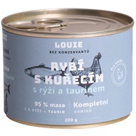 Louie konz. pro kočky rybí s kuř. s rýží a taurinem 200g - Konzervy pro kočky