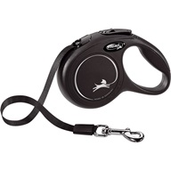 Flexi Classic NEW XS pásek 3 m černé 12 kg - Postroje a vodítka