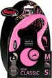 Flexi Classic NEW M pásek 5 m růžové 25 kg - Vodítka