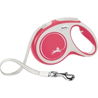 Flexi New Comfort M pásek 5 m červené 25 kg - Vodítka navíjecí