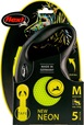 Flexi New Neon M pásek 5 m žluté 25 kg - Vodítka