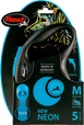 Flexi New Neon M pásek 5 m modré 25 kg - Vodítka