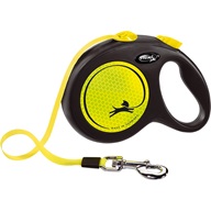 Flexi New Neon L pásek 5 m žluté 50 kg - Vodítka navíjecí