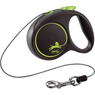 Flexi Black Design XS lanko 3 m zelené 8 kg - Postroje a vodítka