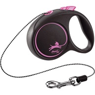 Flexi Black Design XS lanko 3 m růžové 8 kg - Postroje a vodítka