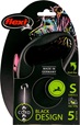 Flexi Black Design S lanko 5 m růžové 12 kg - Vodítka