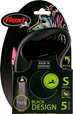 Flexi Black Design S pásek 5 m růžové 15 kg - Vodítka
