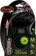 Flexi Black Design M pásek 5 m růžové 25 kg - Vodítka