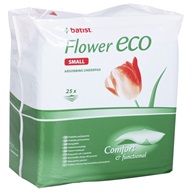 Batist Flower eco absorpční podložky 60 × 40 cm Small 25 ks - WC pro psy, sáčky, pleny atd.