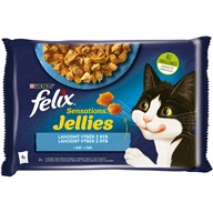 Felix cat kaps.-Sens.Multipack losos,treska v želé 4 x 85 g - Kapsičky pro kočky