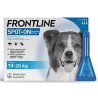 Frontline spot-on pro psy M a.u.v. sol 3 x 1,34 ml - Antiparazitika pro psy, pinzety na klíšťata