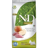 N&D PRIME Dog GF Wild Boar & Apple Adult Mini 7 kg - Granule pro psy