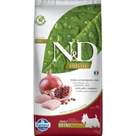 N&D PRIME Dog GF Chicken & Pomegranate Adult Mini 7 kg - Granule pro psy