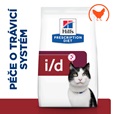 Hill's Prescription Diet Feline i/d kuře 1,5 kg - Granule pro kočky, krmivo pro kočky