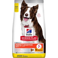 Hill's Science Plan Canine Perfect Digestion Medium 14 kg - Granule pro psy
