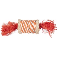 Hračka hlod. přírodní sisal/šustí váleček 17cm Flamingo - Hračky, kolotoče, prolézačky