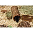 Hračka hlod. přírodní proutí pletený seník NatureFirst 15x12x10cm - Napáječky, misky, jesličky