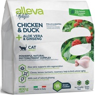 ALLEVA HOLISTIC Cat Dry Adult Chicken&Duck 400g - Výprodej