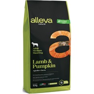 ALLEVA NATURAL Dog Dry Adult Lamb&Pumpkin Medium/Maxi 12kg - Granule s krátkou exp.